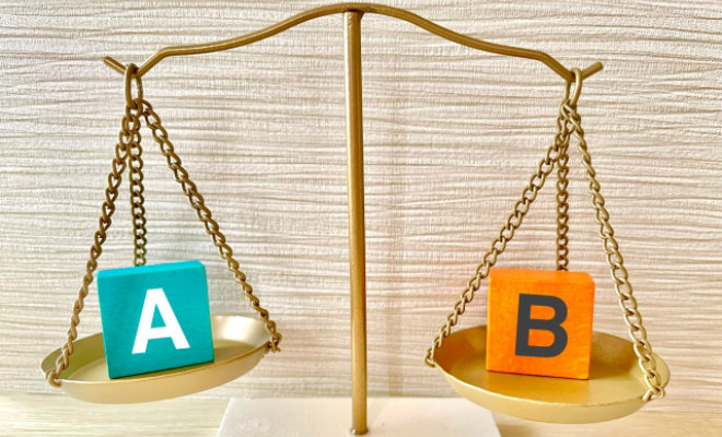 違いを表すイメージ