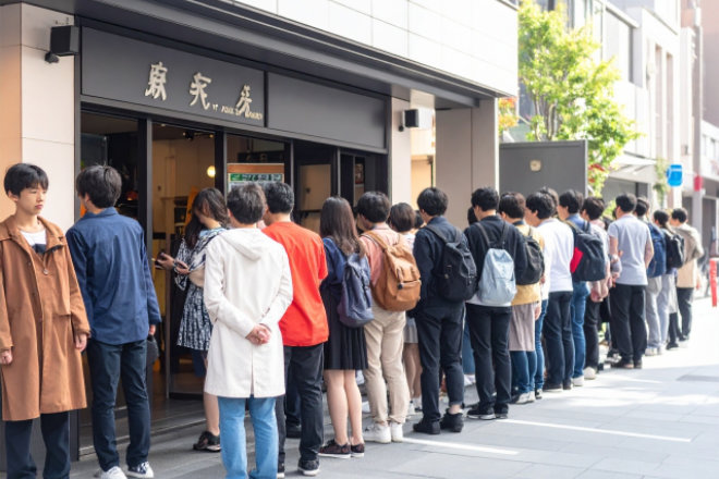 行列ができている様子