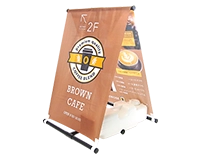 A型のぼりスタンド