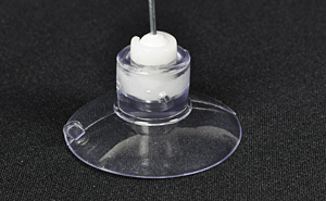 ミニのぼり用吸盤付き針金POP(90×310) 使用例2