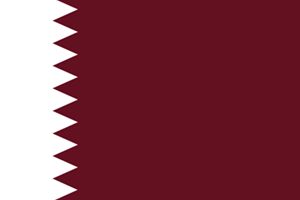 カタールののぼり旗デザイン