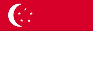 シンガポールののぼり旗デザイン