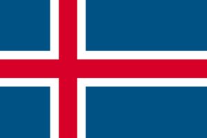 アイスランドののぼり旗デザイン