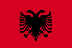 アルバニアののぼり旗デザイン