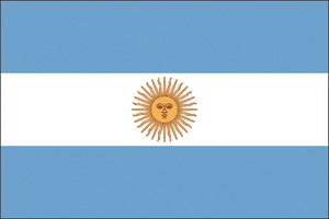 アルゼンチンののぼり旗デザイン