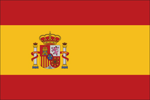 スペインののぼり旗デザイン