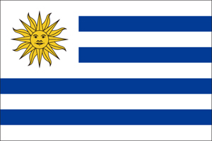 ウルグアイののぼり旗デザイン