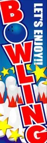 BOWLINGののぼり旗デザイン