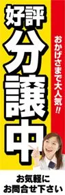 好評分譲中ののぼり旗デザイン