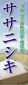 ササニシキののぼり旗デザイン
