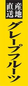 グレープフルーツののぼり旗デザイン