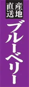 ブルーベリーののぼり旗デザイン