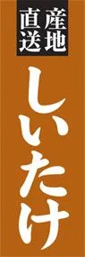 しいたけののぼり旗デザイン