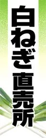 白ねぎ直売所ののぼり旗デザイン