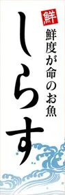 しらすののぼり旗デザイン