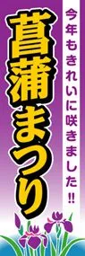 菖蒲まつりののぼり旗デザイン