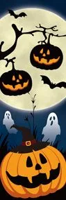 ハロウィン(文字なし)ののぼり旗デザイン