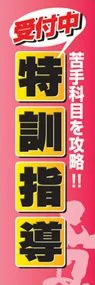 特訓指導ののぼり旗デザイン
