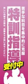 特訓指導ののぼり旗デザイン