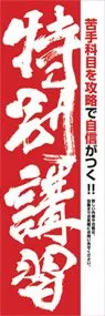 特別講習ののぼり旗デザイン