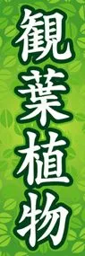 観葉植物ののぼり旗デザイン