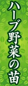 ハーブ野菜の苗ののぼり旗デザイン