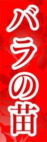 バラの苗ののぼり旗デザイン