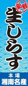生しらすののぼり旗デザイン