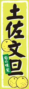 土佐文旦ののぼり旗デザイン