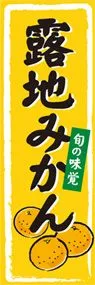 露地みかんののぼり旗デザイン
