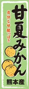 甘夏みかんののぼり旗デザイン