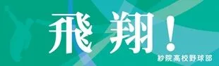 飛翔!野球の横断幕デザイン