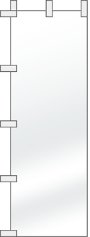 撥水ポンジスリムのぼり旗作成 【450×1800mm】｜のぼり屋さんドットコム