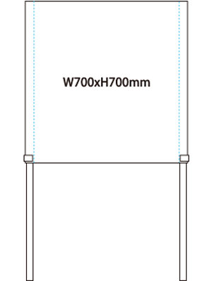 ゲートフラッグ (ポンジ)【W700×H700mm】｜のぼり屋さんドットコム