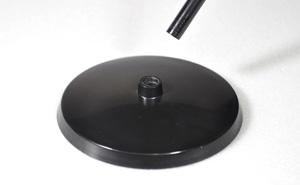 ミニのぼり用台座付ポール：黒(110×320)｜のぼり屋さんドットコム