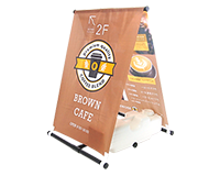 A型のぼりスタンド